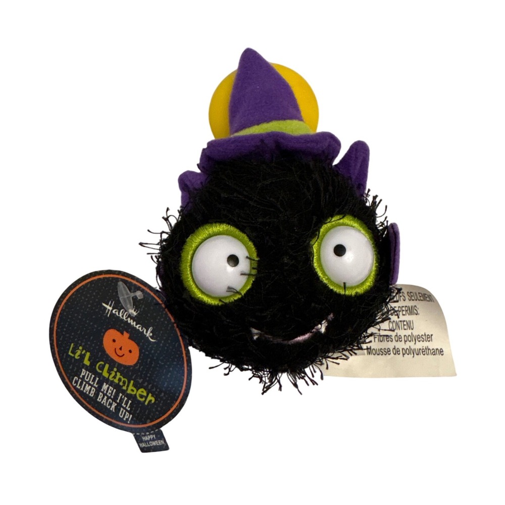 Hallmark Lil Climber Halloween Witch Spider Pull Down Plush Toy With Tags‎